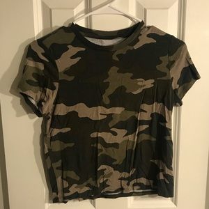 Aeropostale Camo Crop Top